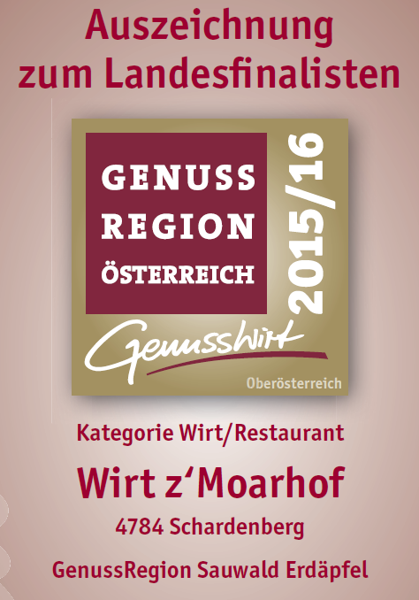 Auszeichnung Genussregion