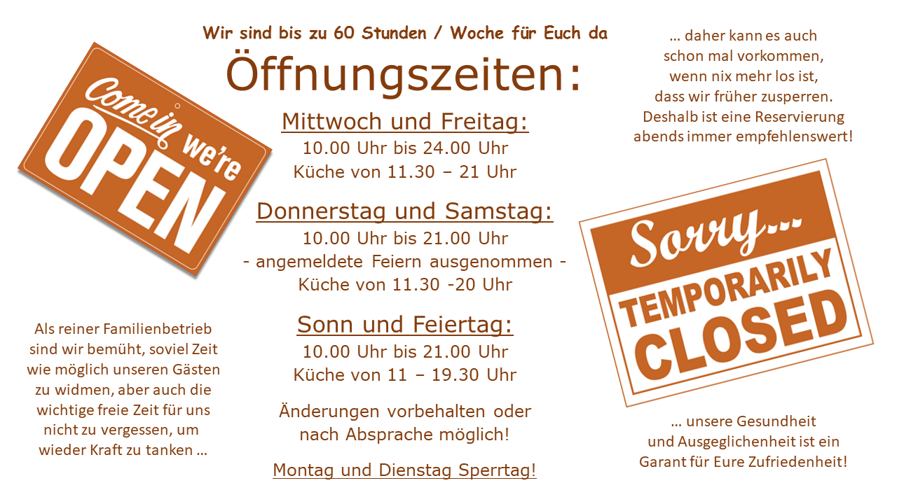 oeffnungszeiten